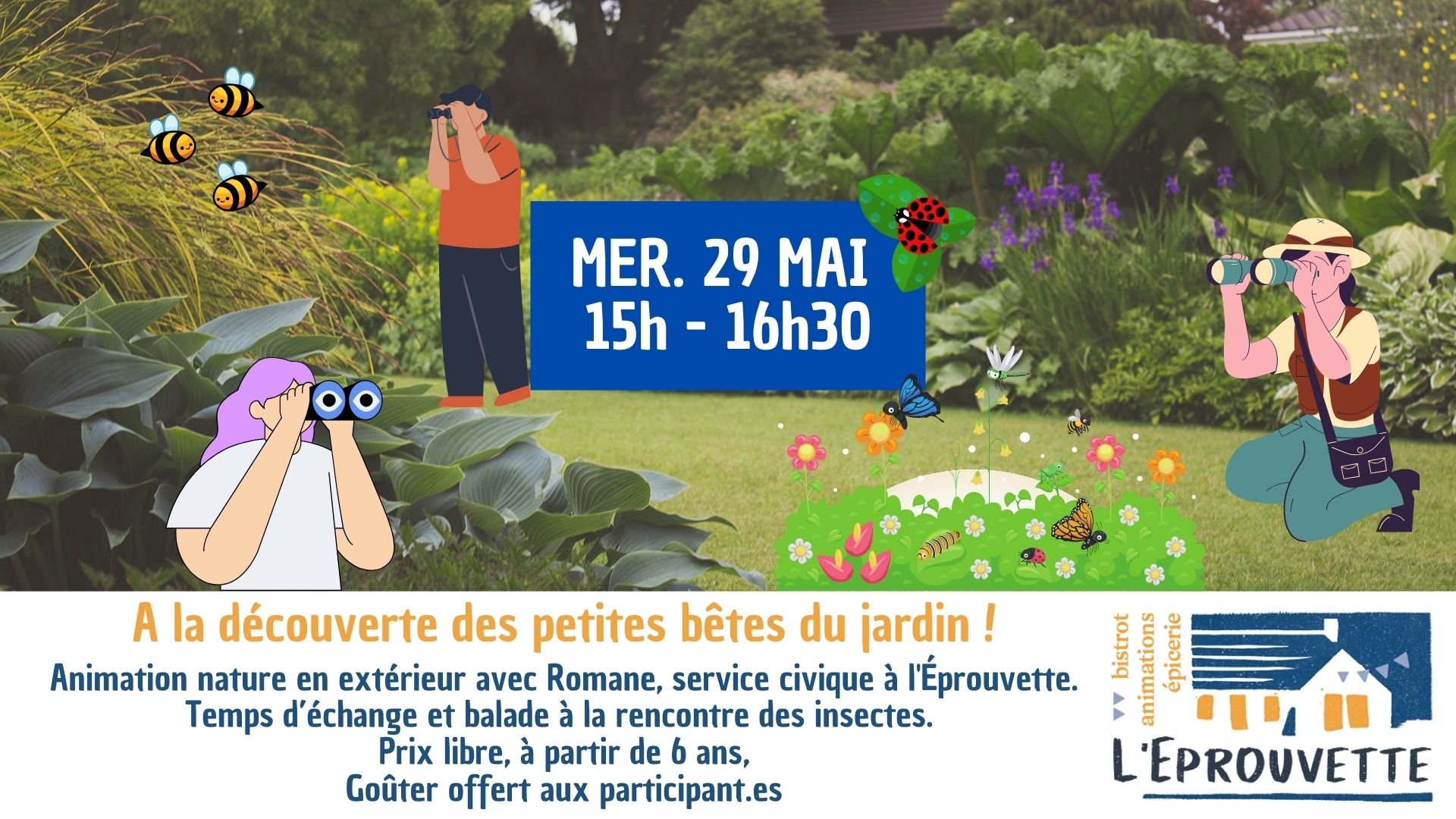 Herboristerie artistique et petites bêtes du jardin à l'Eprouvette St-André-des-eaux