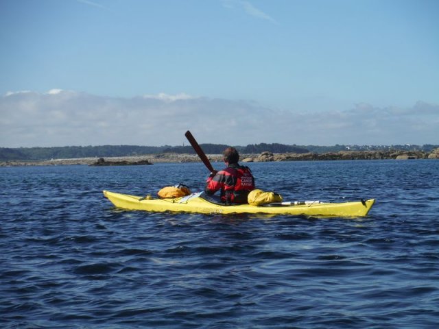 Kayak de mer vers l'île Agot et les Ebihens avec Canoë-Kayak Club de Plancoët