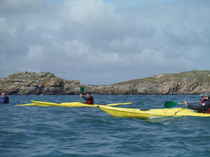En Kayak de mer vers les Ebihens, l'île Agot et du Perron avec Canoë-Kayak Club de Plancoët