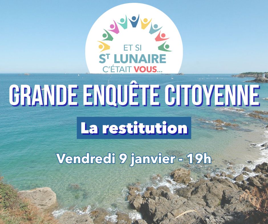 Restitution de la Grande Enquête Citoyenne à Saint-Lunaire