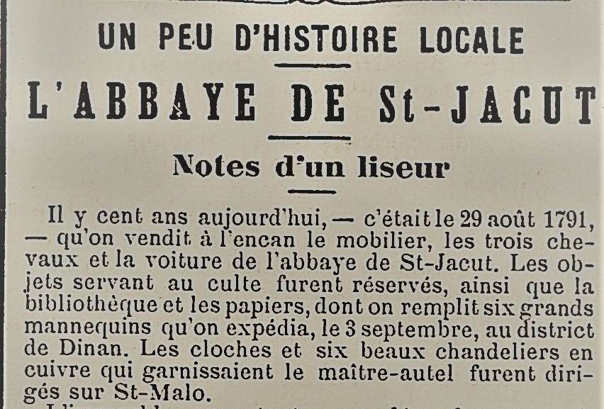 L'Abbaye une sacrée histoire, Visite guidée à Saint-Jacut-de-la-Mer