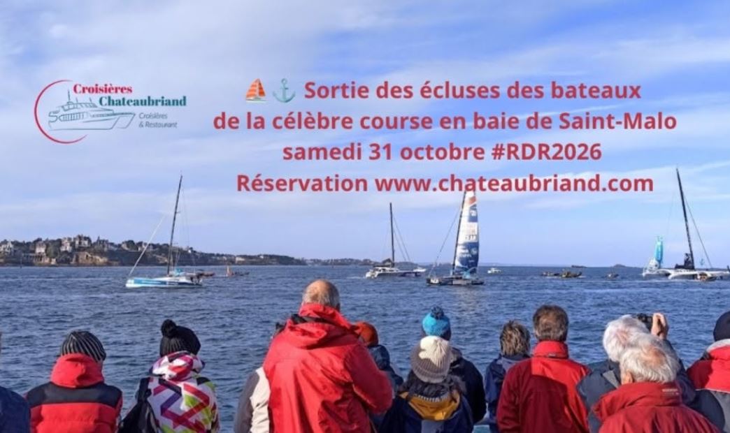 Les Parades du Rhum en baie de Saint-Malo avec les Croisières Chateaubriand